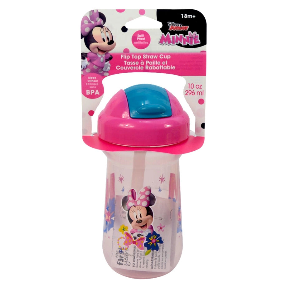 The First Years Disney Minnie Flip Top Insulated Straw Cup