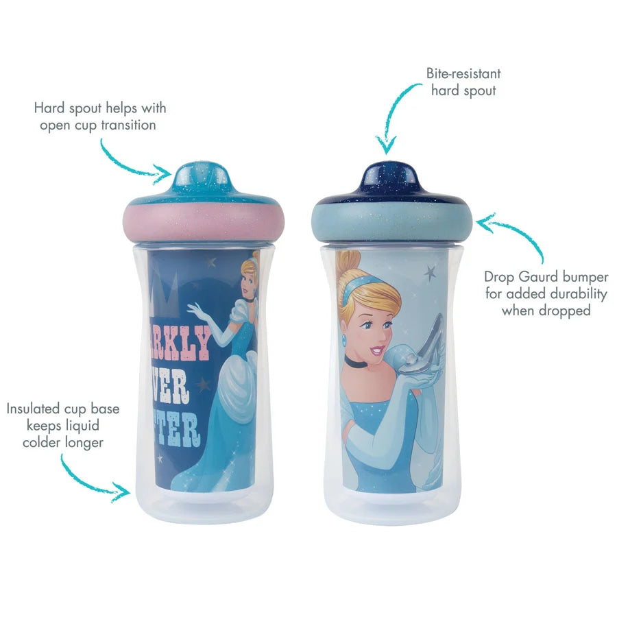 The First Years - Cinderella Insulated 9Oz Sippy Cup  (Pack of 2)