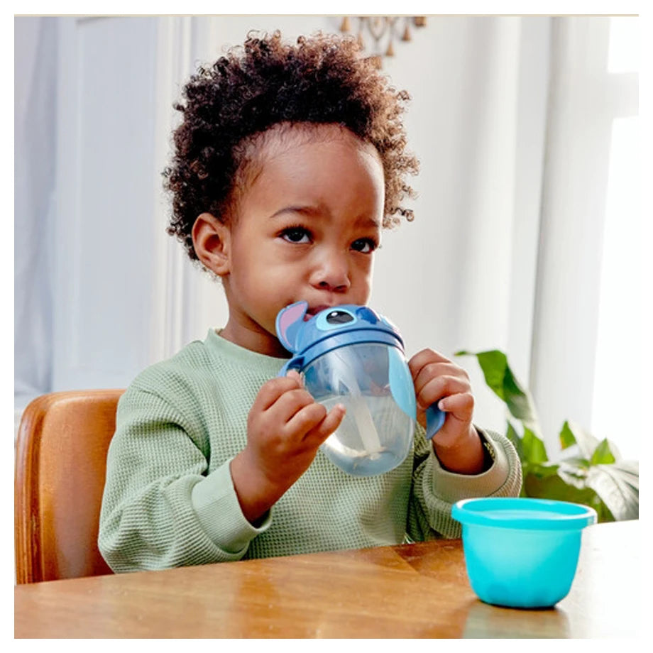 The First Years Disney Stitch Weighted Straw Trainer Cup (7oz)