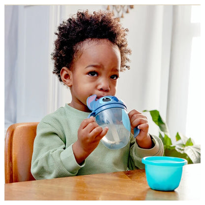 The First Years Disney Stitch Weighted Straw Trainer Cup (7oz)
