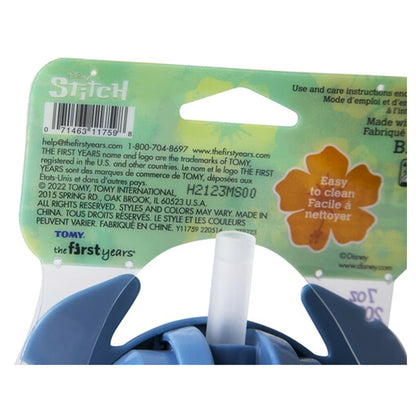 The First Years Disney Stitch Weighted Straw Trainer Cup (7oz)