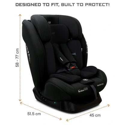 Neobreez HEPTA i-Size All-in-1 Convertible Car Seat 0-12Yrs (Black)