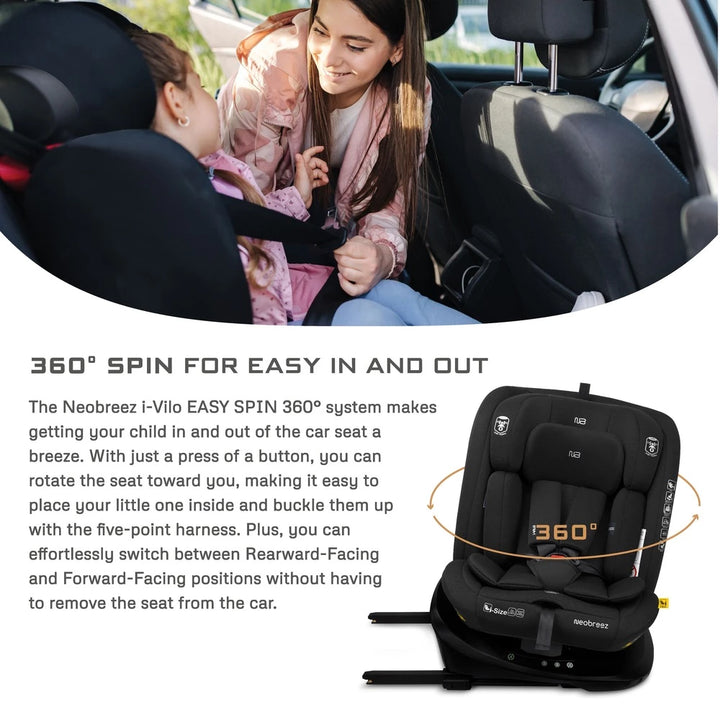 Neobreez I-Vilo Swivel 360° Baby Car Seat Group 0+/1/2/3