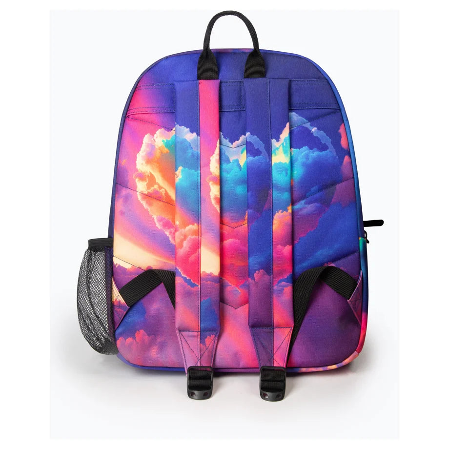 HYPE Kids Backpack for School & Everyday Use (Girls Multi Cloud Heart)