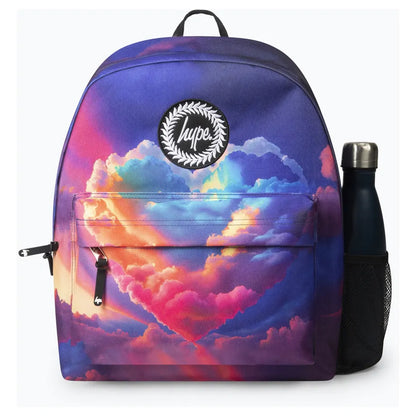 HYPE Kids Backpack for School & Everyday Use (Girls Multi Cloud Heart)