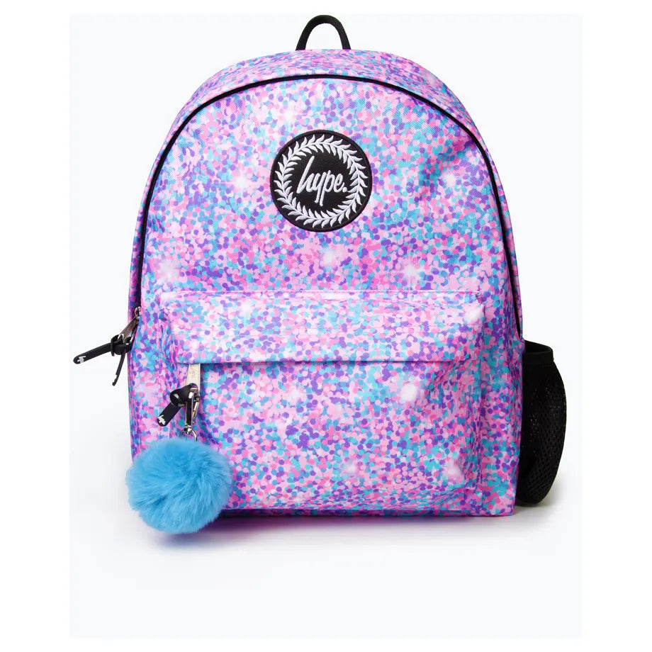 HYPE Kids Backpack for School & Everyday Use (Girls Multi Confetti)
