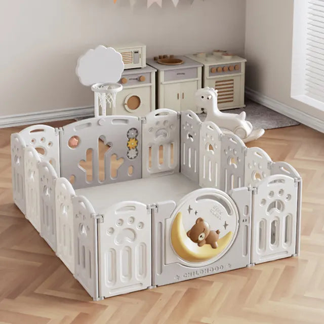 Little Angel Foldable Playpen Bear Moon