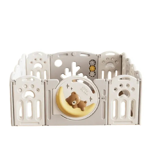 Little Angel Foldable Playpen Bear Moon