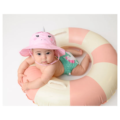 Zoocchini Baby Swim Diaper & Sun Hat Set Unity The Unicorn