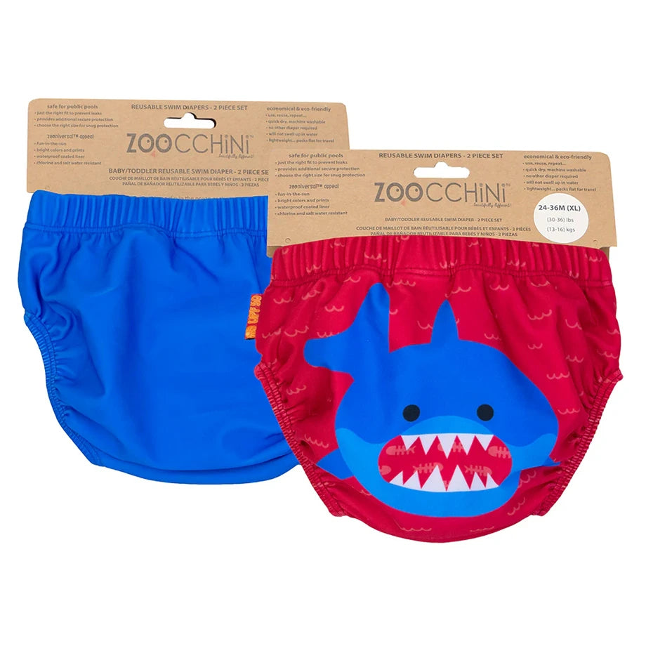 Zoocchini Reusable Swim Diaper 2 pcs Sherman The Shark