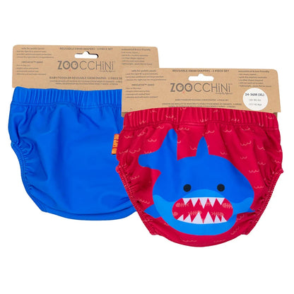Zoocchini Reusable Swim Diaper 2 pcs Sherman The Shark