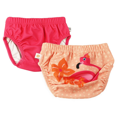 Zoocchini Reusable Swim Diaper 2 pcs Franny The Flamingo