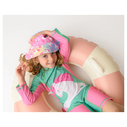 Zoocchini Rashguard One Piece Swimsuit UPF 50+ Unity The Unicorn