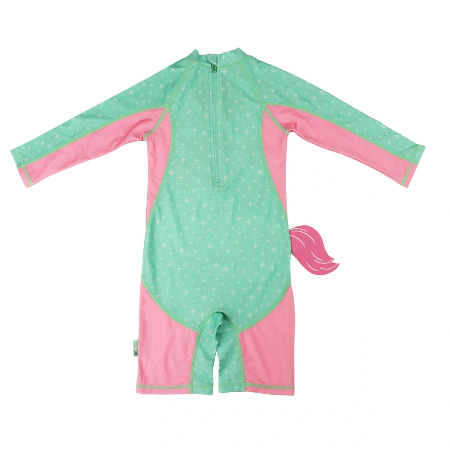 Zoocchini Rashguard One Piece Swimsuit UPF 50+ Unity The Unicorn