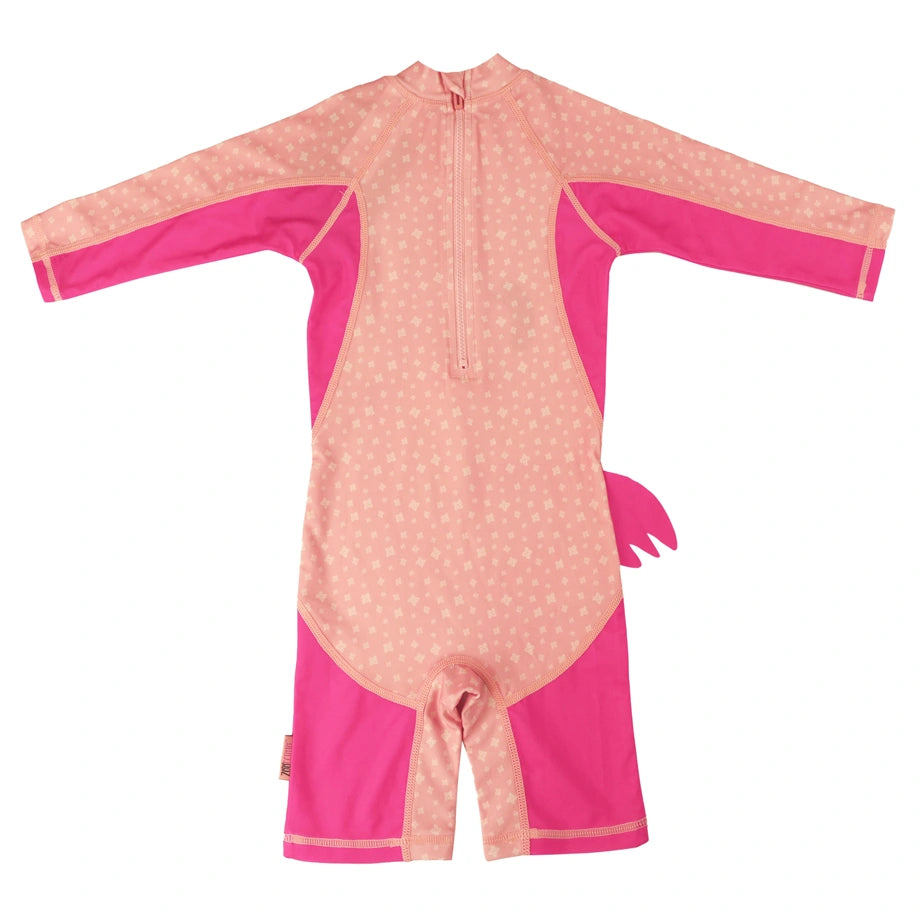 Zoocchini Rashguard One Piece Swimsuit UPF 50+ Franny The Flamingo