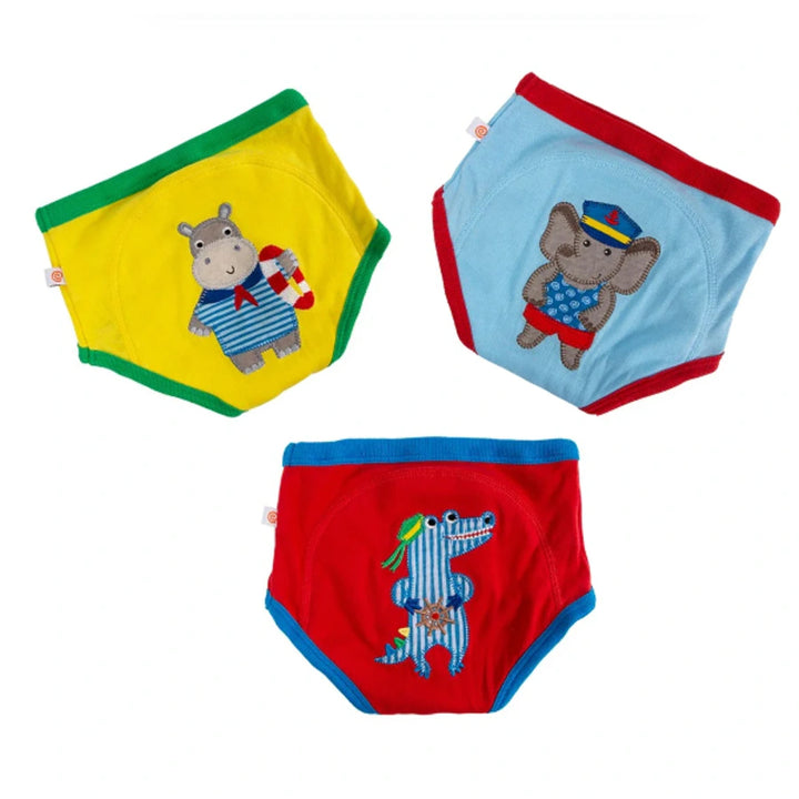 Zoocchini Organic Potty Training Pants Set Boys (2T/3T) Maritime Mates
