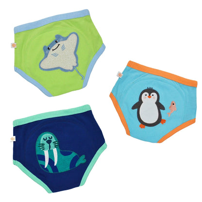 Zoocchini Organic Potty Training Pants 3 pcs Sea Crew Boys