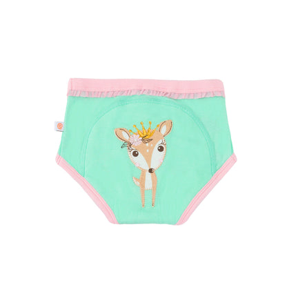 Zoocchini 3 Piece Organic Potty Training Pants Set 2T/3T Girls (Woodland Princesses)