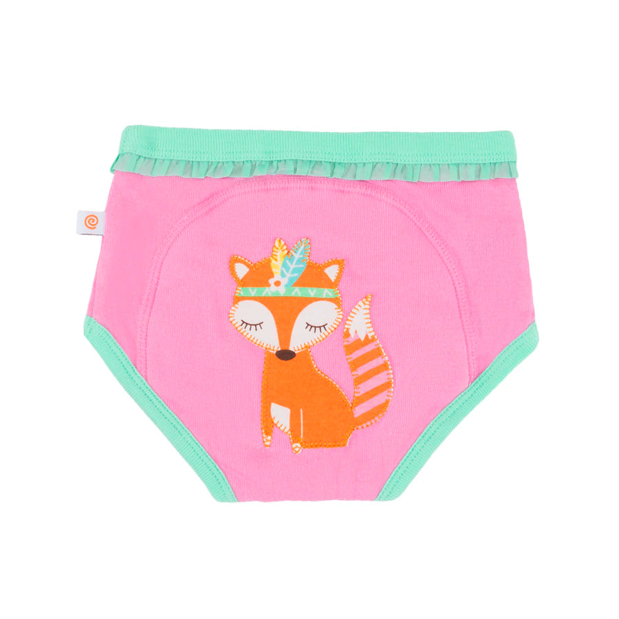 Zoocchini 3 Piece Organic Potty Training Pants Set 2T/3T Girls (Woodland Princesses)