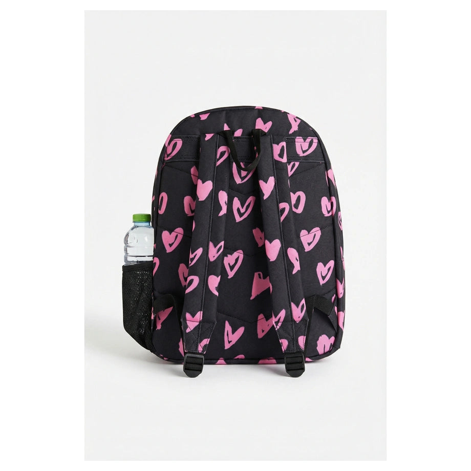 HYPE Kids Backpack for School & Everyday Use (Black Heart)