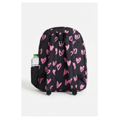 HYPE Kids Backpack for School & Everyday Use (Black Heart)