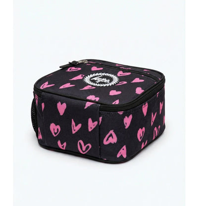 HYPE Insulated Kids Lunch Bag (Black Pink Scribble Heart)
