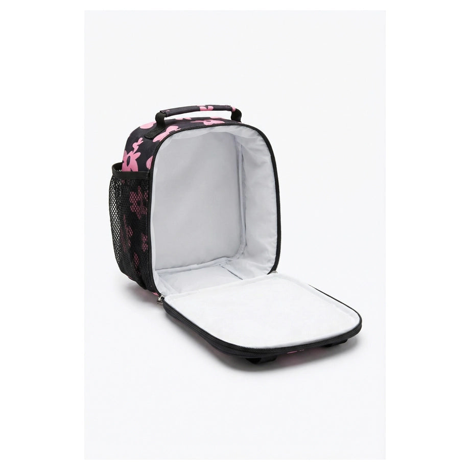 HYPE Insulated Kids Lunch Bag (Black Pink Scribble Heart)