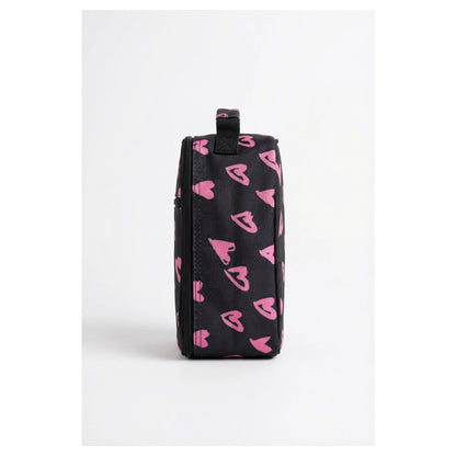 HYPE Insulated Kids Lunch Bag (Black Pink Scribble Heart)