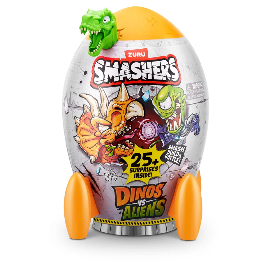 ZURU Smashers Dinos Vs Aliens Dinos Vs Aliens Rocket Series 1 Shrink Wrap (6Pcs)