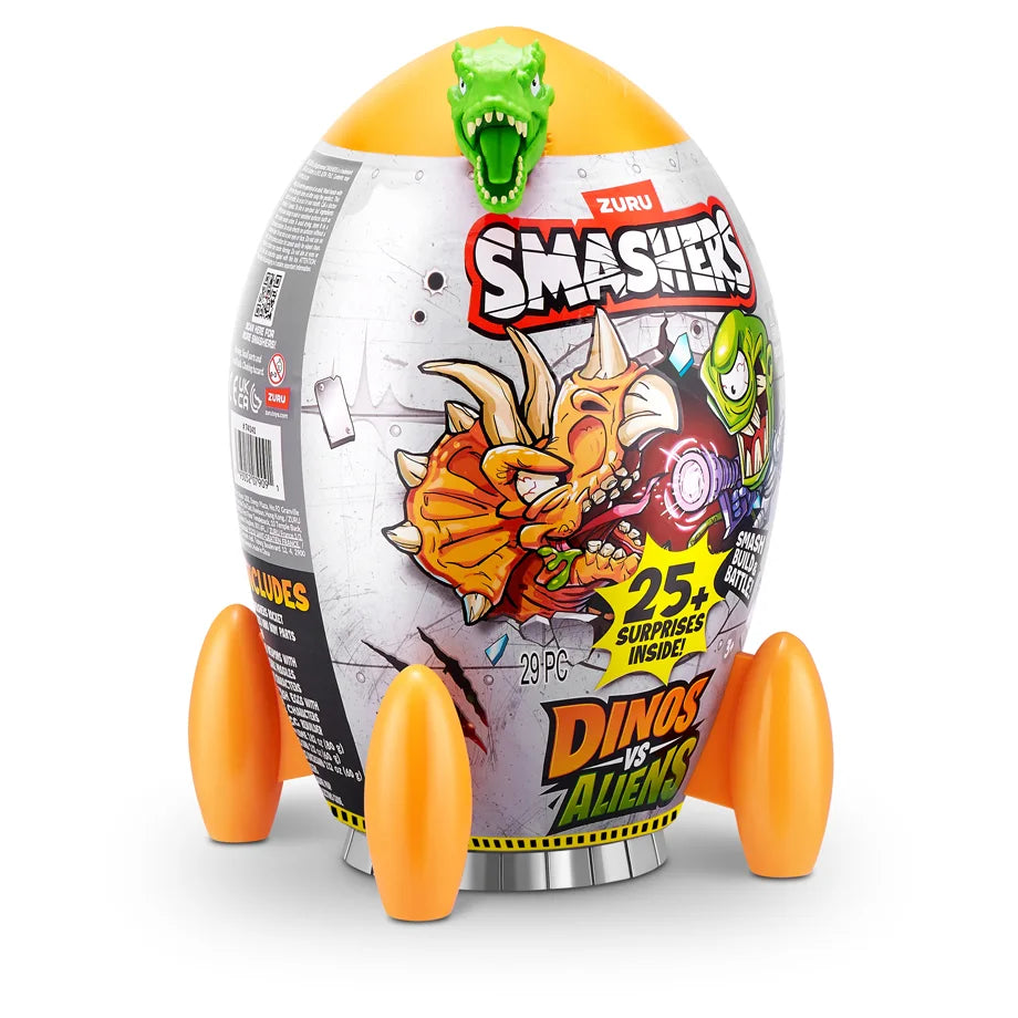 ZURU Smashers Dinos Vs Aliens Dinos Vs Aliens Rocket Series 1 Shrink Wrap (6Pcs)