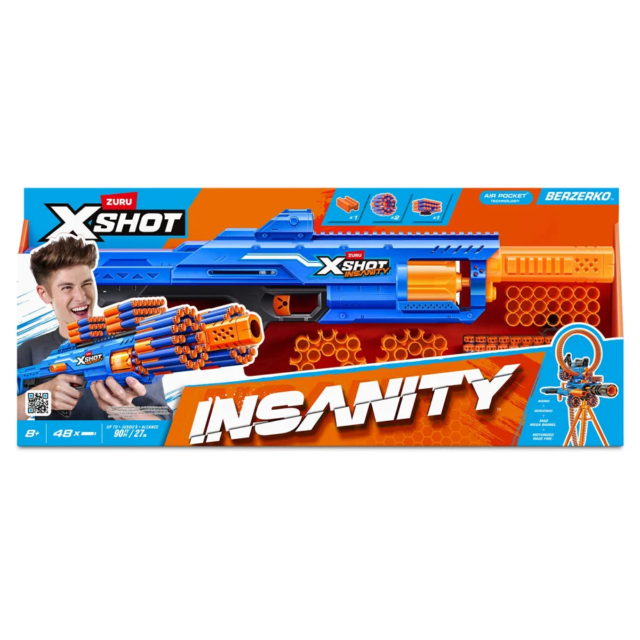 ZURU X-Shot Insanity Berzerko S1 Dart Blaster (6Pcs)