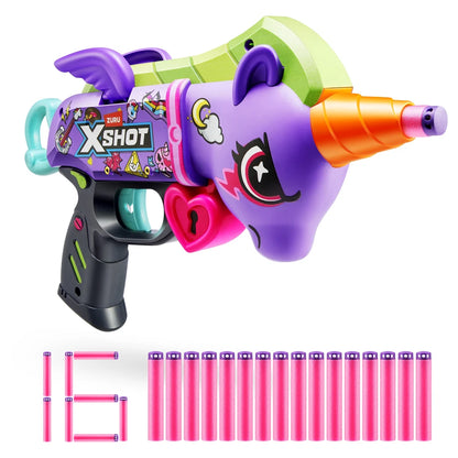 ZURU Xshot Blastercorn Dark Unicorn Series 1-(6Pcs)