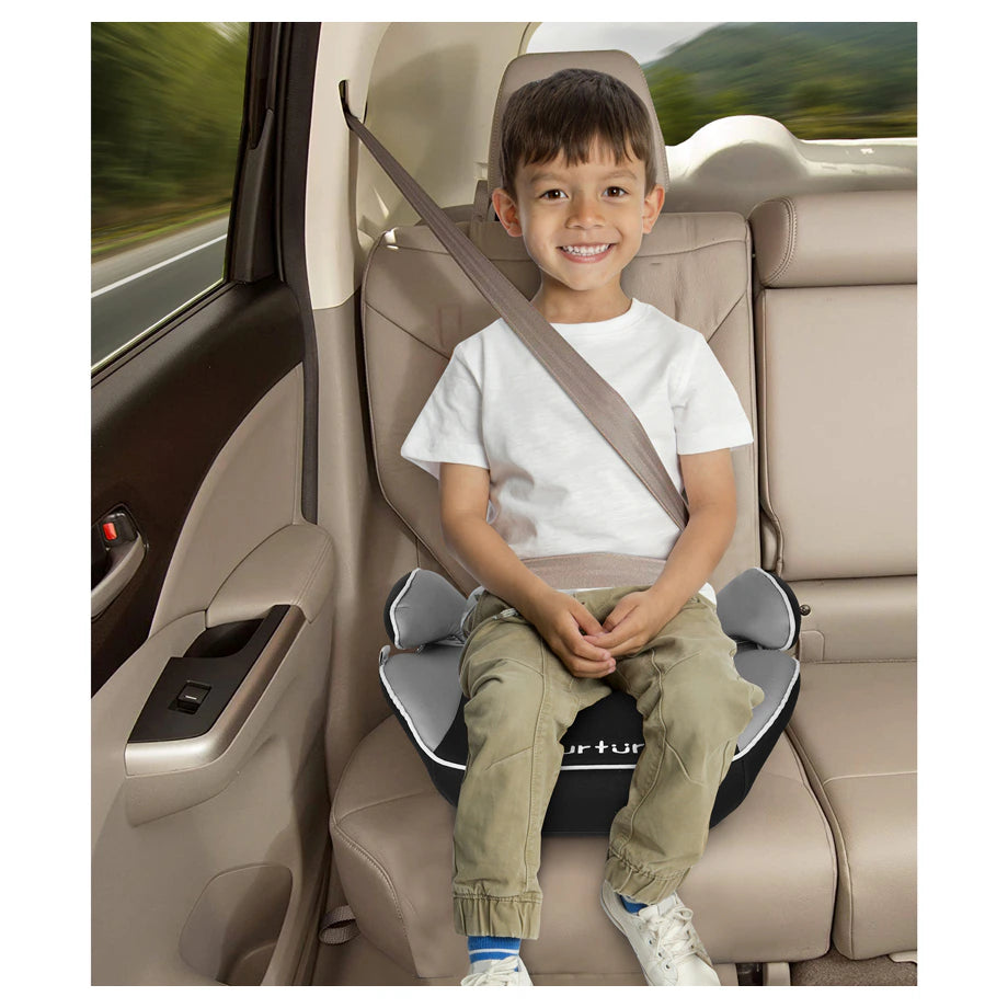 Nurtur Nova Kids Booster Car Seat with Easy Installation (Grey)