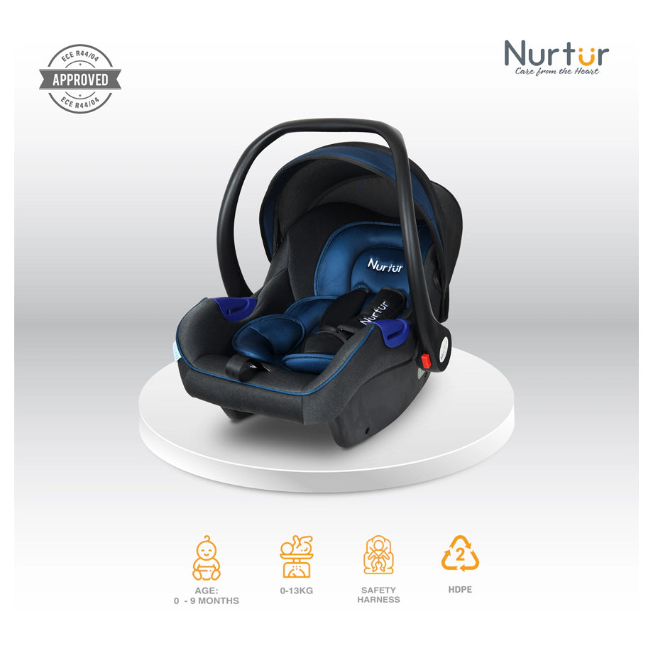 Nurtur Nemo Baby Carrier with Adjustable Canopy & Handle (Blue)