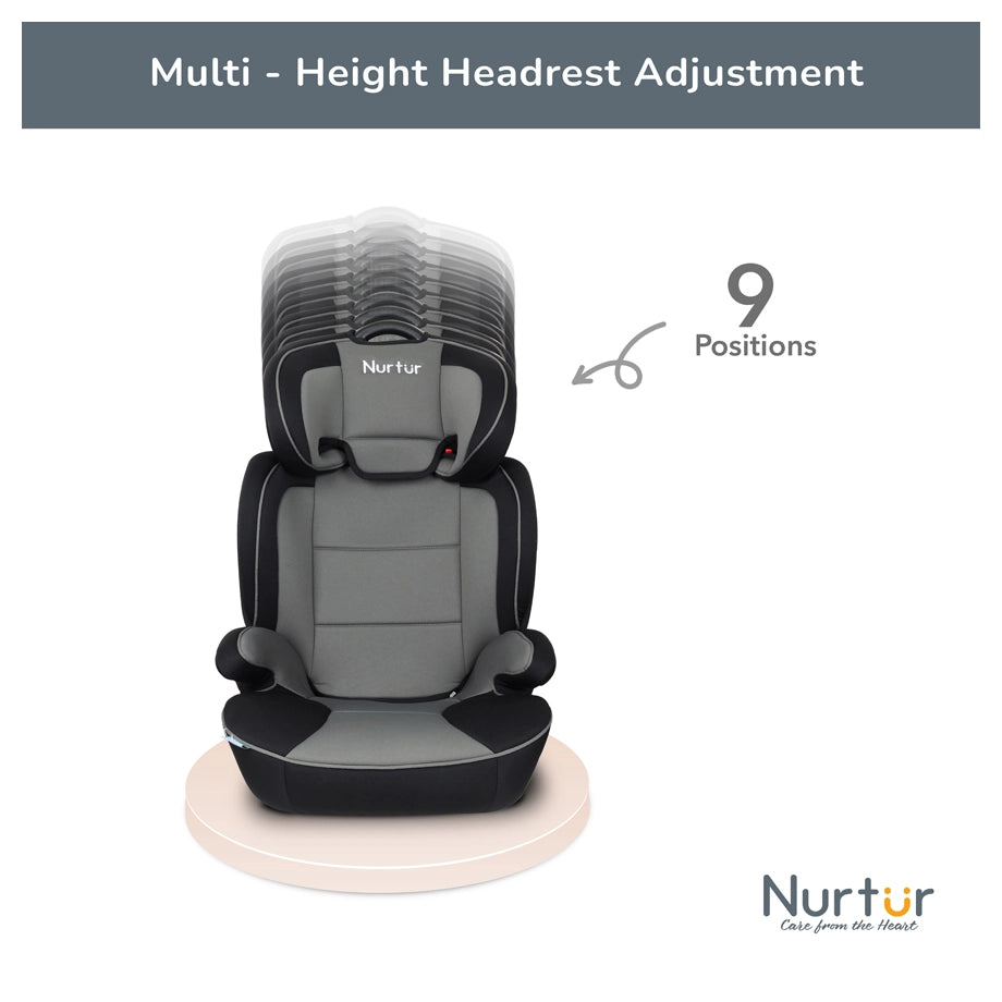 Nurtur Baby Car Seat (Grey Multicolor)