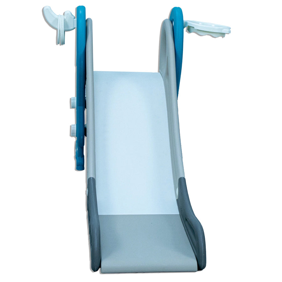 زحليقة صغيرة الحجم مع طوق كرة سلة للأطفال الصغار (أخضر-رمادي) زحليقة صغيرة الحجم مع طوق كرة سلة للأطفال الصغار (أخضر-رمادي)