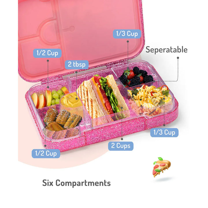 Bonfino Unicorn ABS Bento Lunch Box 1L (Pink)