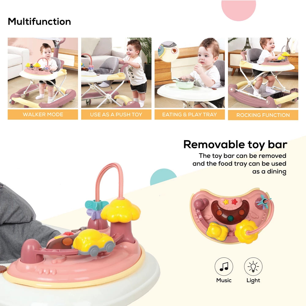Nurtur Multifunction Baby Walker (Pink)