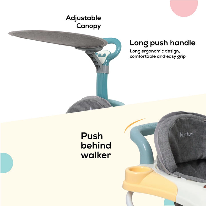 Nurtur Multifunction Baby Walker (Green)