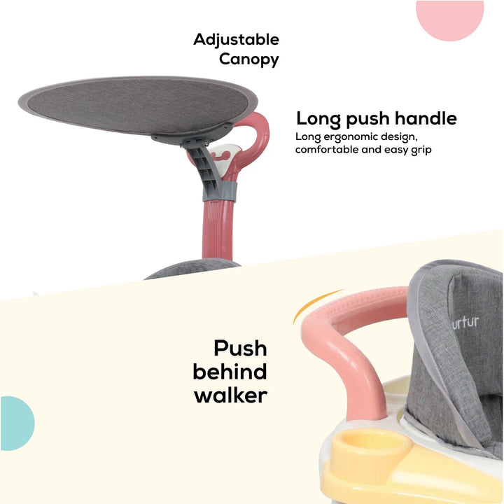 Nurtur Multifunction Baby Walker (Pink)
