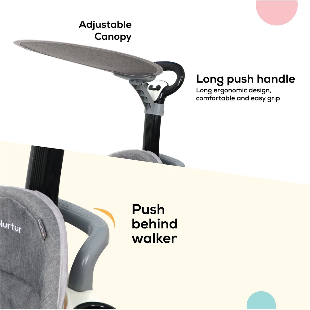 Nurtur Multifunction Baby Walker (Black)