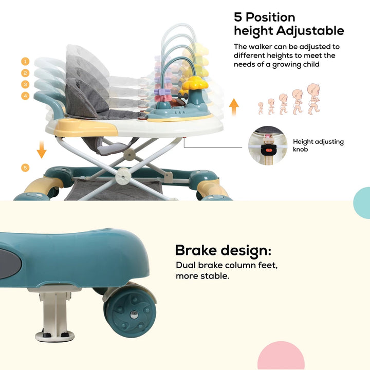 Nurtur Multifunction Baby Walker (Green)