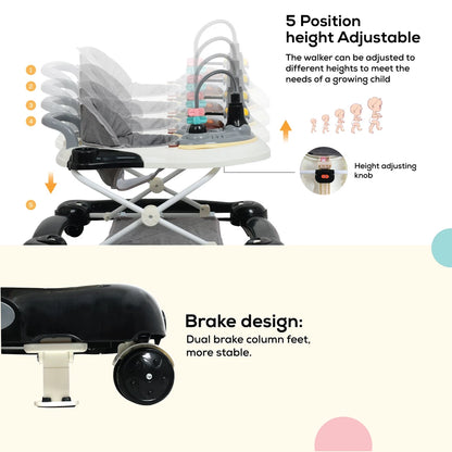 Nurtur Multifunction Baby Walker (Black)