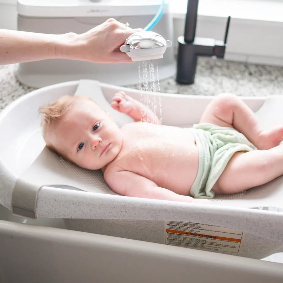 The First Years -Rain Shower Baby Spa Tub (Shower handle adjusts as Mom needs)
