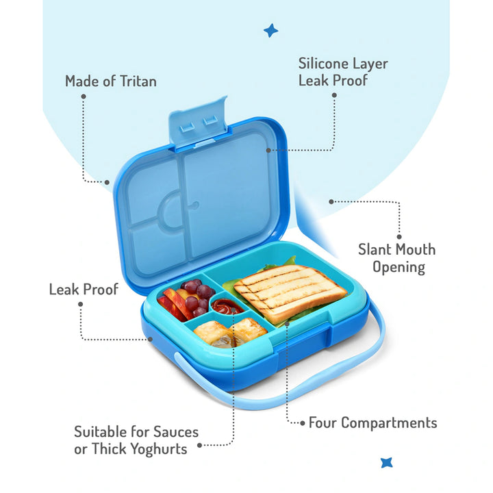 Bonfino ABS Bento Lunch Box 765ml (Blue)