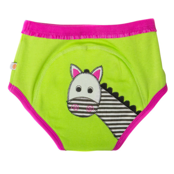 Zoocchini 3 Piece Organic Potty Training Pants 2T/3T Girls (Zoo Friends)