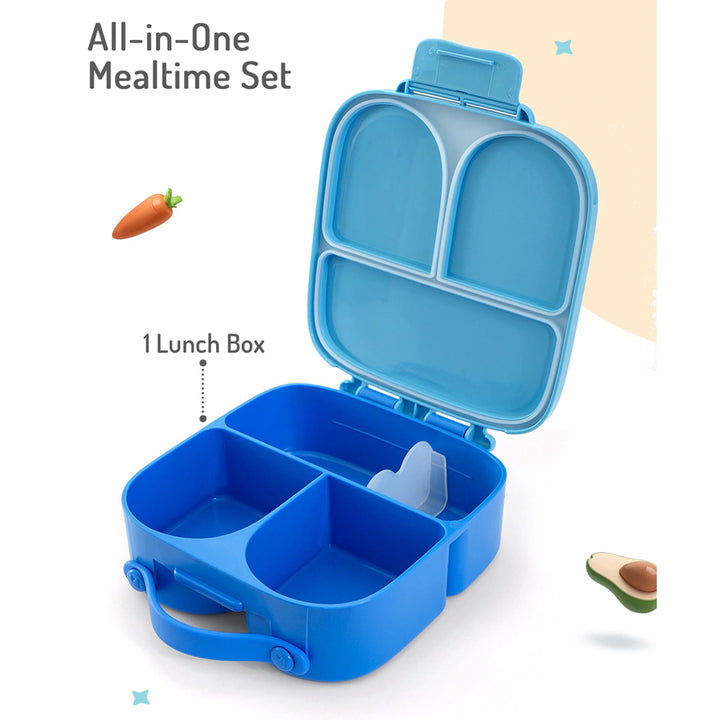 Bonfino Lunch Box Spacecraft Theme 1100ml (Blue)