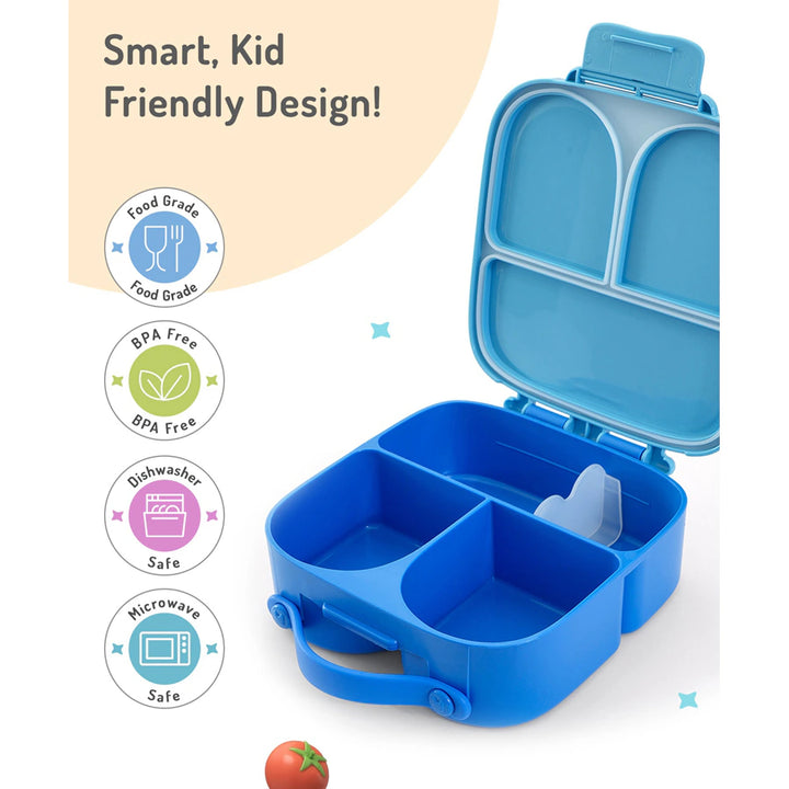 Bonfino Lunch Box Spacecraft Theme 1100ml (Blue)