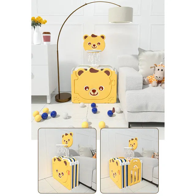 Little Angel Kids Playpen (Yellow) - 163 x 163 x 65 cm