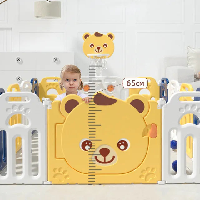Little Angel Kids Playpen (Yellow) - 163 x 163 x 65 cm
